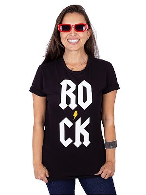 Camiseta Rock Vert Preta.