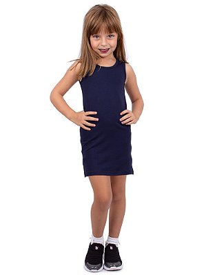 Vestido Infantil Tubinho Marinho