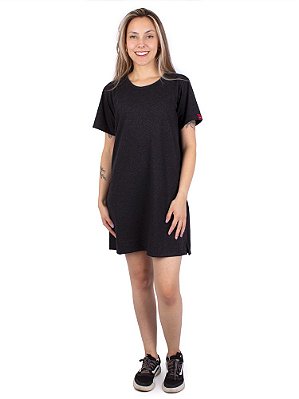 Vestido Tshirt Básico Preto Jaguar