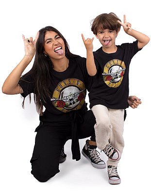 Tal Mãe Tal Filho Guns N' Roses Bullet Preta Oficial