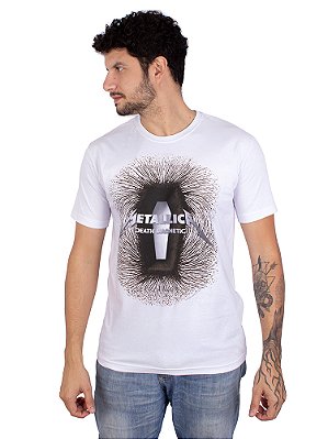 Camiseta Metallica Death Magnetic Branca Oficial