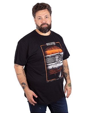 Camiseta Plus Size Opala Deluxo - Preta.