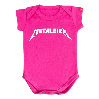 Body Bebê Metaleira - Rosa Pink