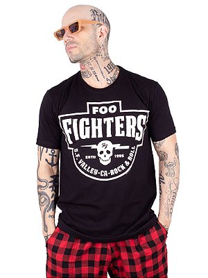 Camiseta Foo Fighters SF Valley Ca Preta - Oficial