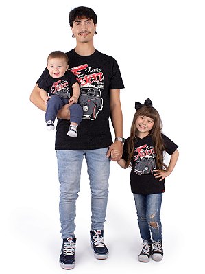 Camiseta tal pai tal filho(a) Naruto pretas – Criazopa