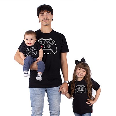 Camiseta Família Roqueira: Pai e Filho – Bebê Roqueiro