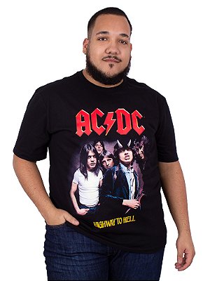 Camiseta ACDC Highway To Hell Preta - Oficial