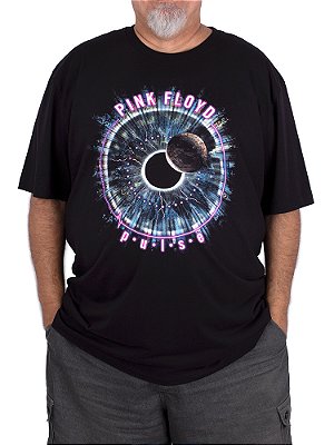 Camiseta Plus Size Pink Floyd Pulse Preta - Oficial