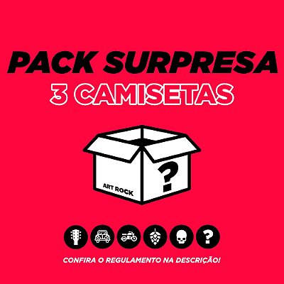 Pack Surpresa 3 Camisetas Coloridas