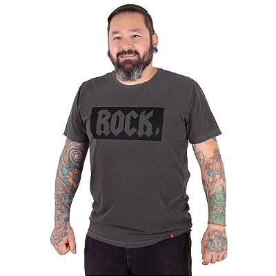 Camiseta Estonada Rock Preta.