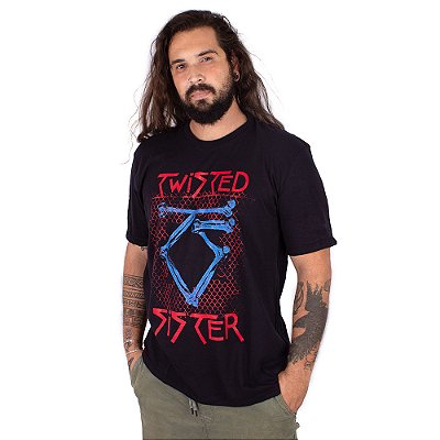 Camiseta Twisted Sister Preta - Oficial