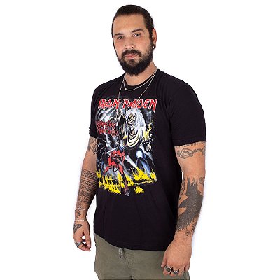 Camiseta Iron Maiden The Number Of The Beast Preta - Oficial