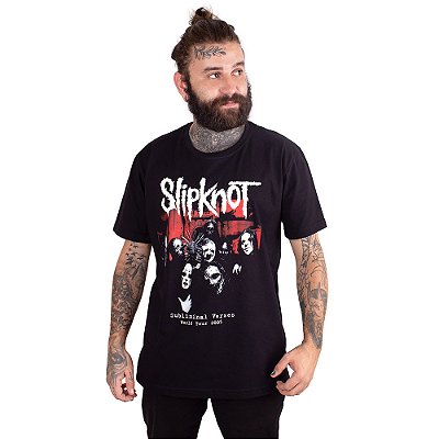 Camiseta Slipknot Subliminal Verses Preta - Oficial
