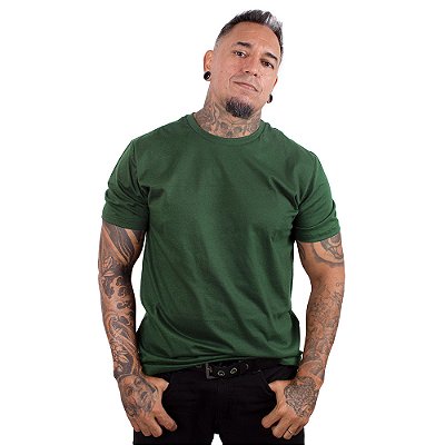 Camiseta Básica Verde Musgo.