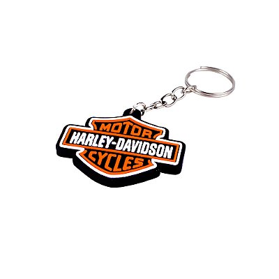 Chaveiro Harley Davidson Logo Emborrachado