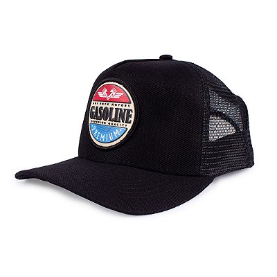 Boné Trucker Gasoline - Preto