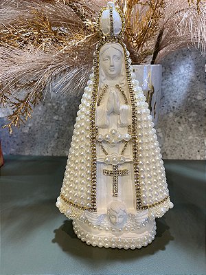 Nossa Senhora Aparecida Perola Branca 20,5cm