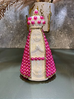 Nossa Senhora Aparecida Baby Perola Pink 15cm