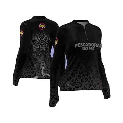 Camiseta Feminina Pescadores do MS - Onça Black