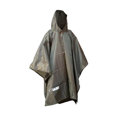 Poncho/Lona impermeável Kocan Azteq compacto e resistente