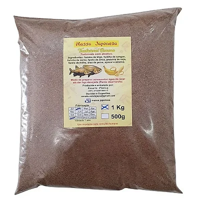 Massa japonesa tradicional banana 1kg