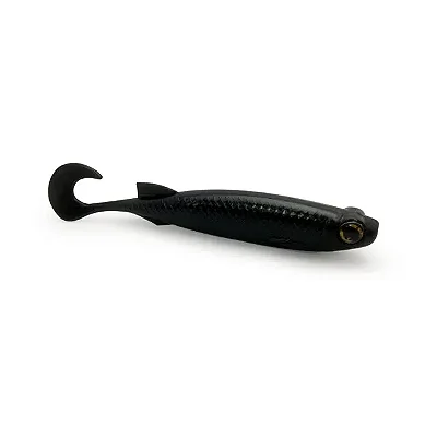 Isca Artificial Soft Monster 3x E-Shad cor black C/05un 12 cm