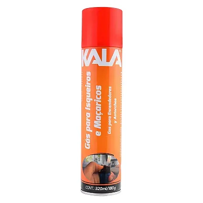 Cartucho kala gás isqueiro maçarico 302ml