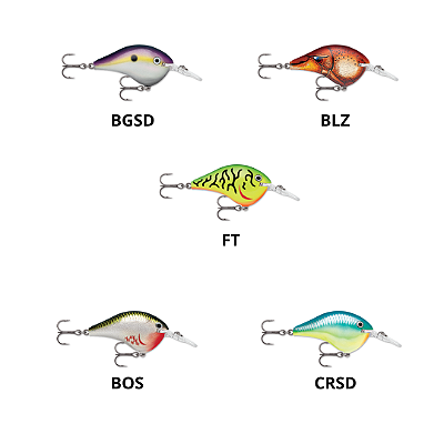 Isca artificial rapala dt series 06 - 25 cores