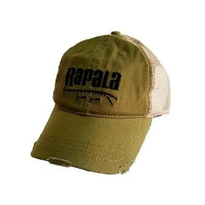 BONÉ RAPALA LOGO VERDE E BEGE