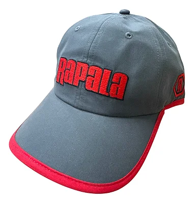 BONÉ RAPALA LOGO CINZA E VERMELHO