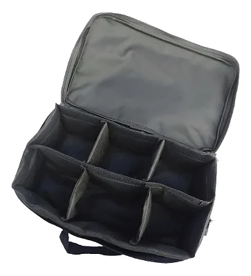 Bolsa Porta Carretilhas Ou Molinetes Ebf 6 espaços - Preta