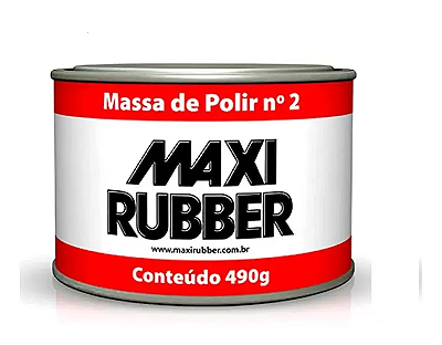 Massa de Polir Nº2 Base Agua 490g Maxi Rubber