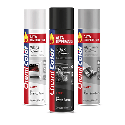 Tinta Spray Alta Temperatura Chemicolor 350ml