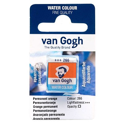 Aquarela Van Gogh Pastilha Laranja Permanente 266