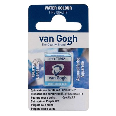 Aquarela Van Gogh Pastilha Quinacridone Purple Red 592