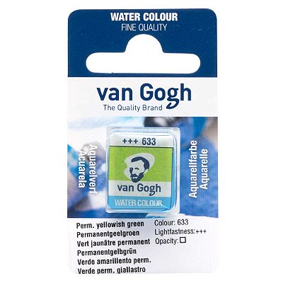 Aquarela Van Gogh Pastilha Permanent Yellowish Green 633