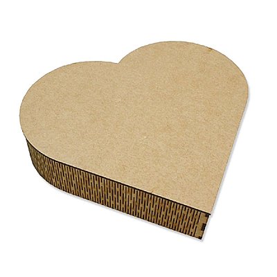 Caixa MDF Coração 22,5x22,5cm