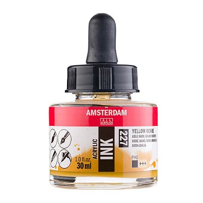 Tinta Acrílica Líquida Amsterdam Ink Yellow Ochre 227 30ml