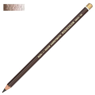 Lápis de Cor Avulso Polycolor Koh-I-Noor Dark Brown 33