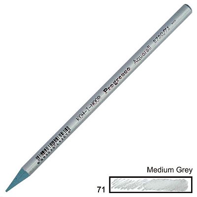 Lápis de Cor Aquarelável Integral Progresso Medium Grey 71