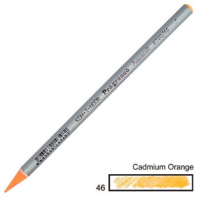 Lápis de Cor Aquarelável Integral Progresso Cadmium Orange 46