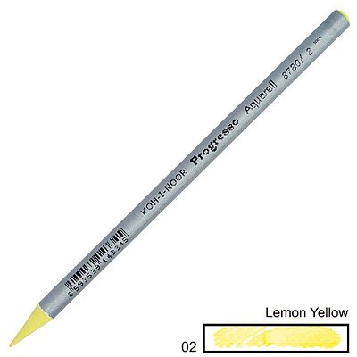 Lápis de Cor Aquarelável Integral Progresso Lemon Yellow 02