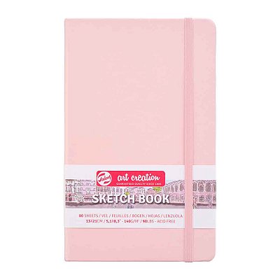 Caderno Sketchbook 13x21cm 140g 80 folhas Royal Talens Pastel Rose