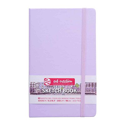 Caderno Sketchbook 13x21cm 140g 80 folhas Royal Talens Pastel Violet
