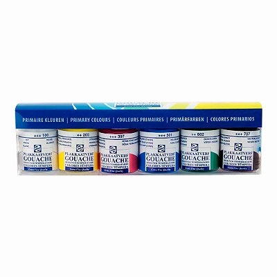 Kit de Guache Talens Extra Fine Cores Primárias 6 Unidades 16ml