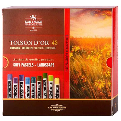 Giz Pastel Seco 48 Cores Paisagem Toison DO`r Koh-I-Noor