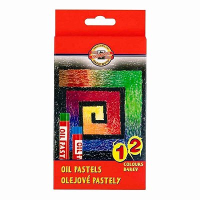 Giz Pastel Oleoso Koh-I-Noor 12 Cores 8312