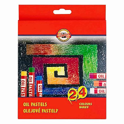 Giz Pastel Oleoso Koh-I-Noor 24 Cores 8314