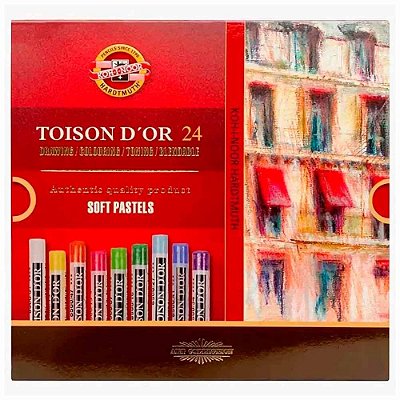 Giz Pastel Seco Toison D'Or 24 cores