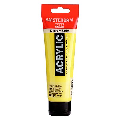 Tinta Acrílica Amsterdam 120ml 267 Amarelo Azo